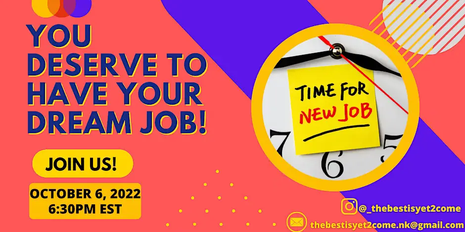 Career Strategy Call: You Deserve To Have Your Dream Job!
