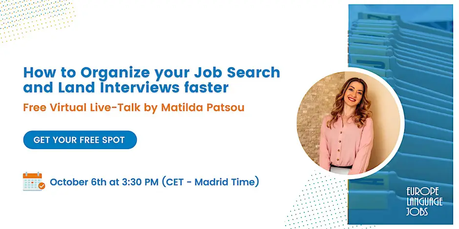 How to Organize your Job Search with Matilda Patsou