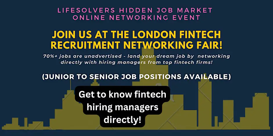 London Fintech Hidden Job Market Networking Event